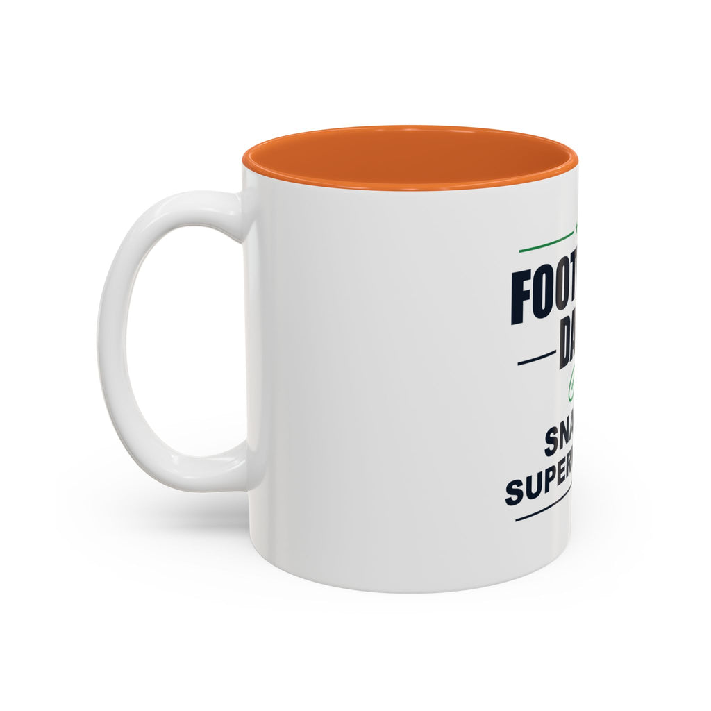 Football Dad. Snack Supervisor. Two-Tone Mug