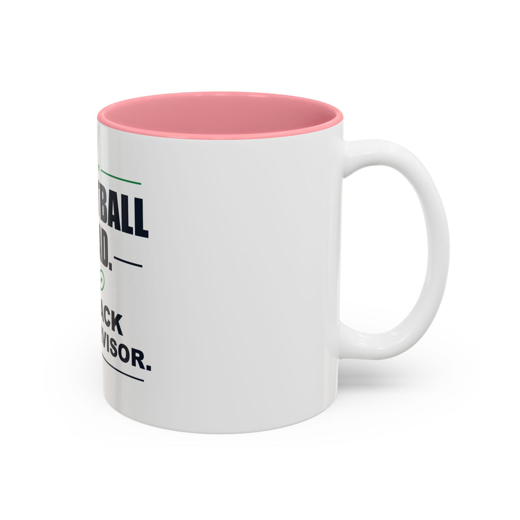 Football Dad. Snack Supervisor. Two-Tone Mug