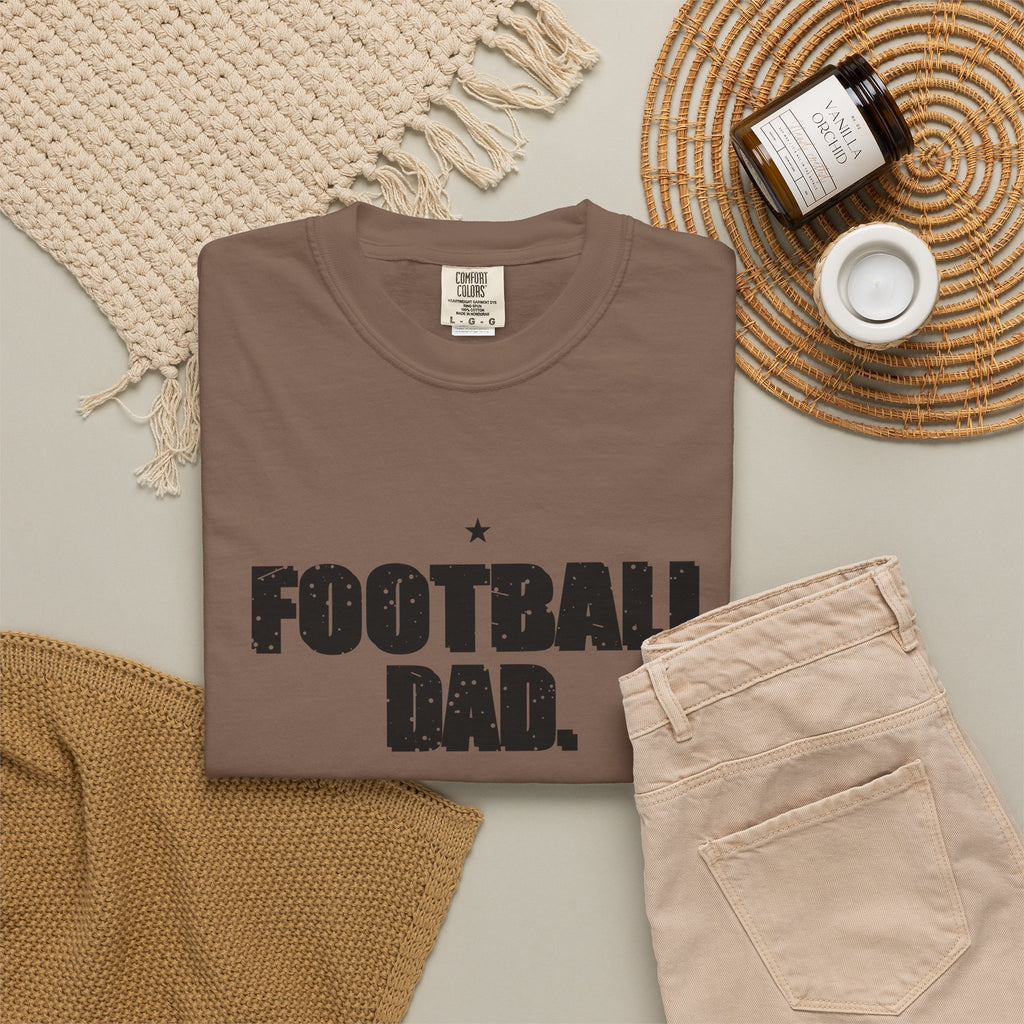 Football Dad. Snack Supervisor. Heavyweight Garment-Dyed Tee