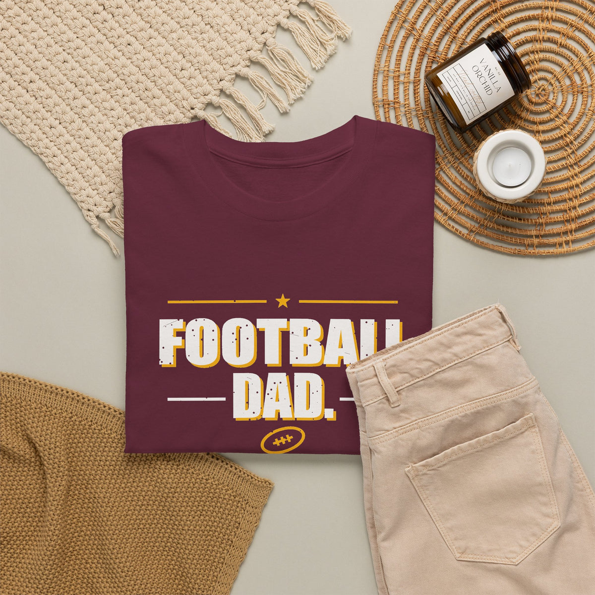 Football Dad. Snack Supervisor. T-Shirt