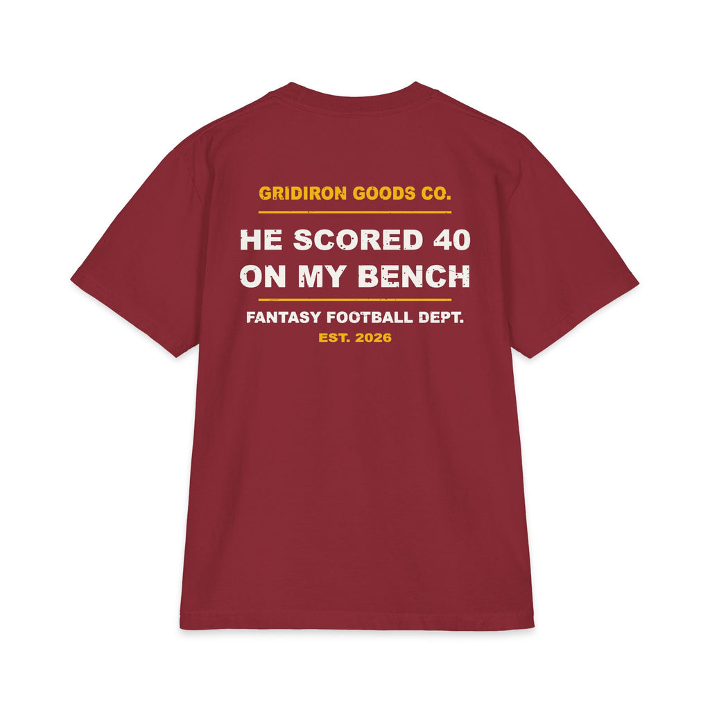 Benched The Wrong Guy Again Max Heavyweight Oversized Tee