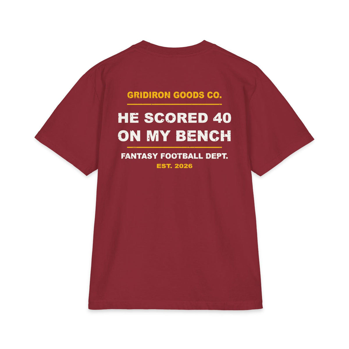 Benched The Wrong Guy Again Max Heavyweight Oversized Tee