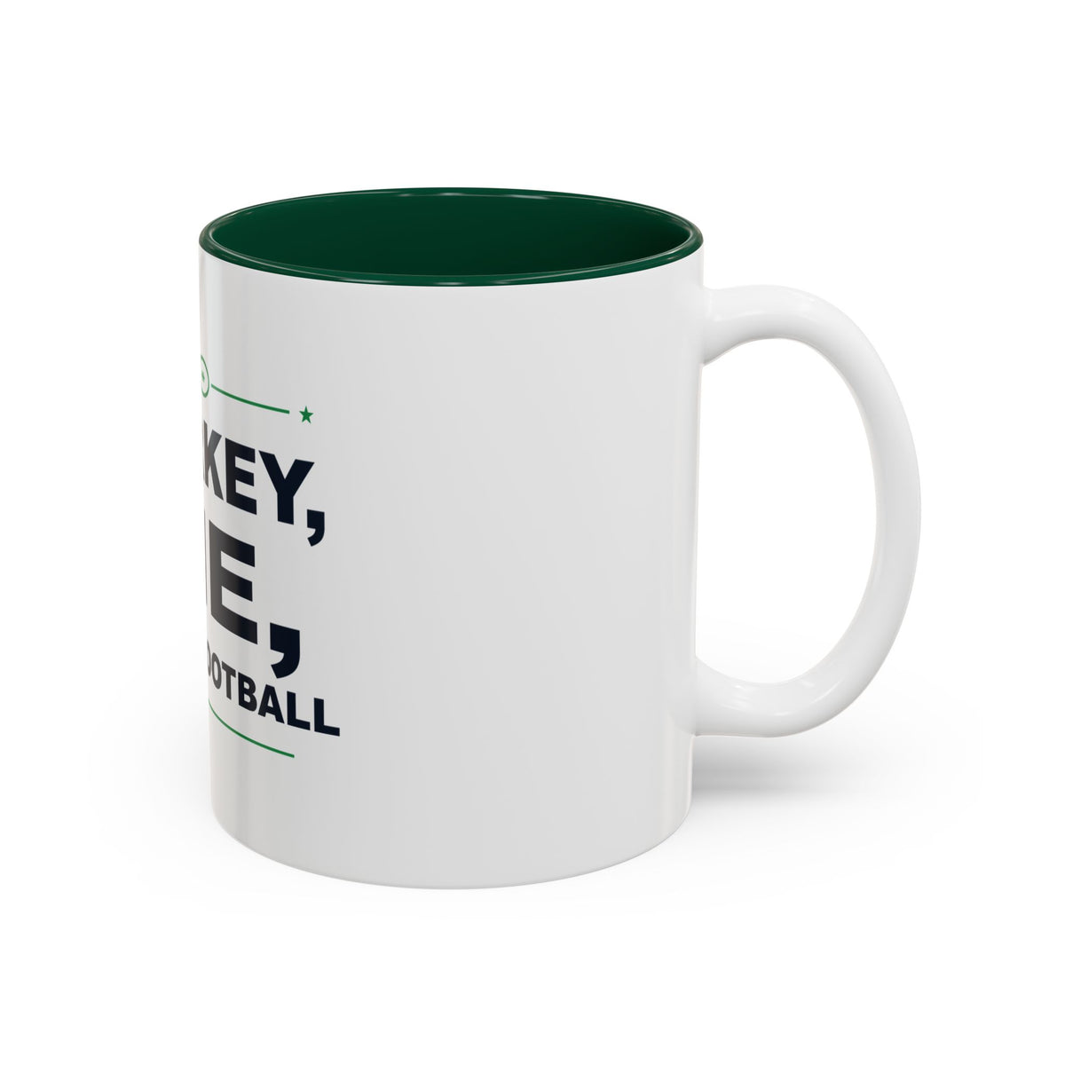 Turkey, Pie, Then Football Two-Tone Mug