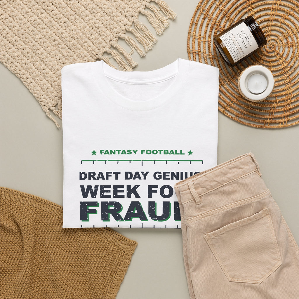 Draft Day Genius. Week Four Fraud. T-Shirt