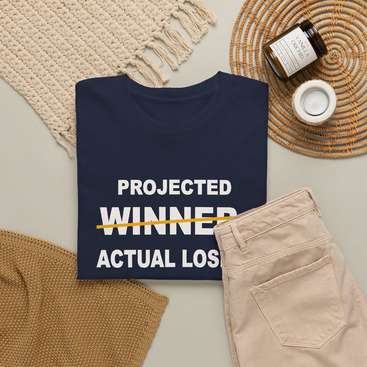 Projected Winner. Actual Loser. T-Shirt