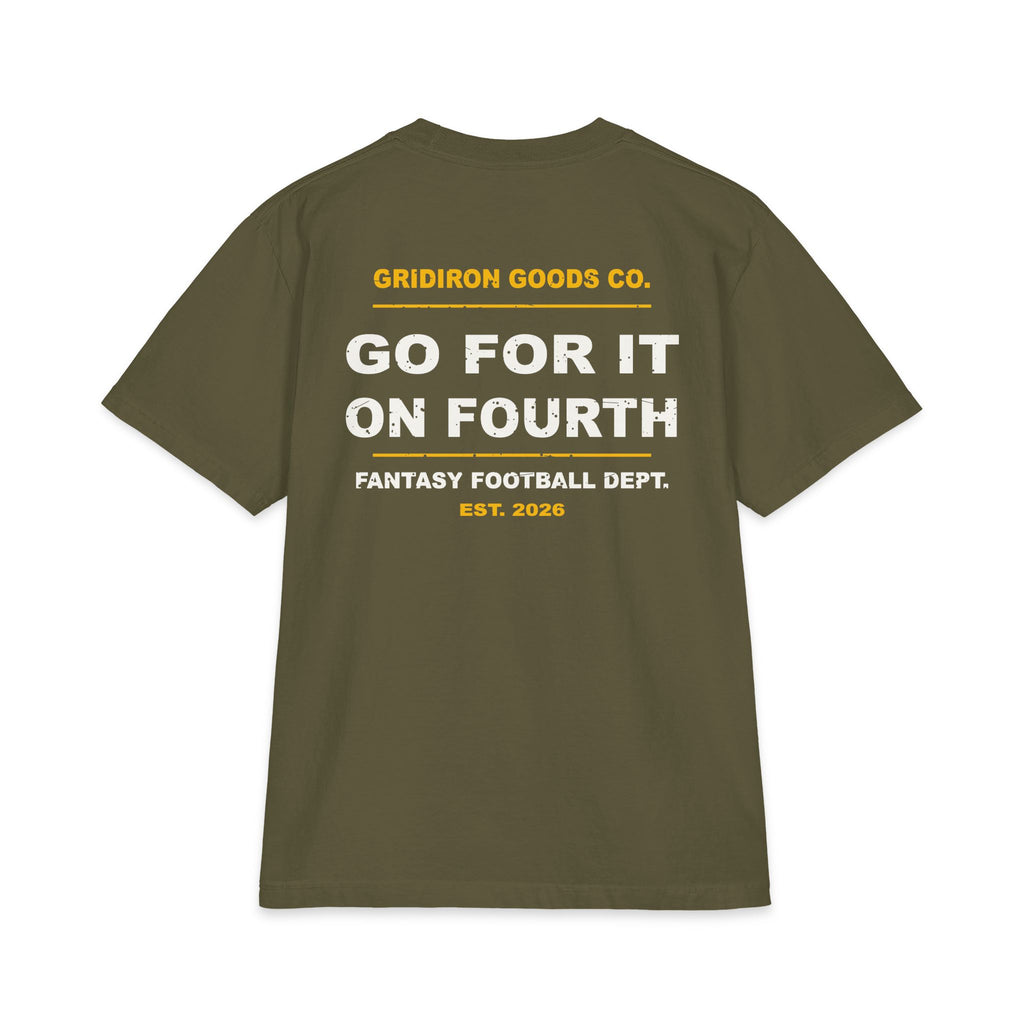 Dad Voice, Fourth Down Edition Max Heavyweight Oversized Tee
