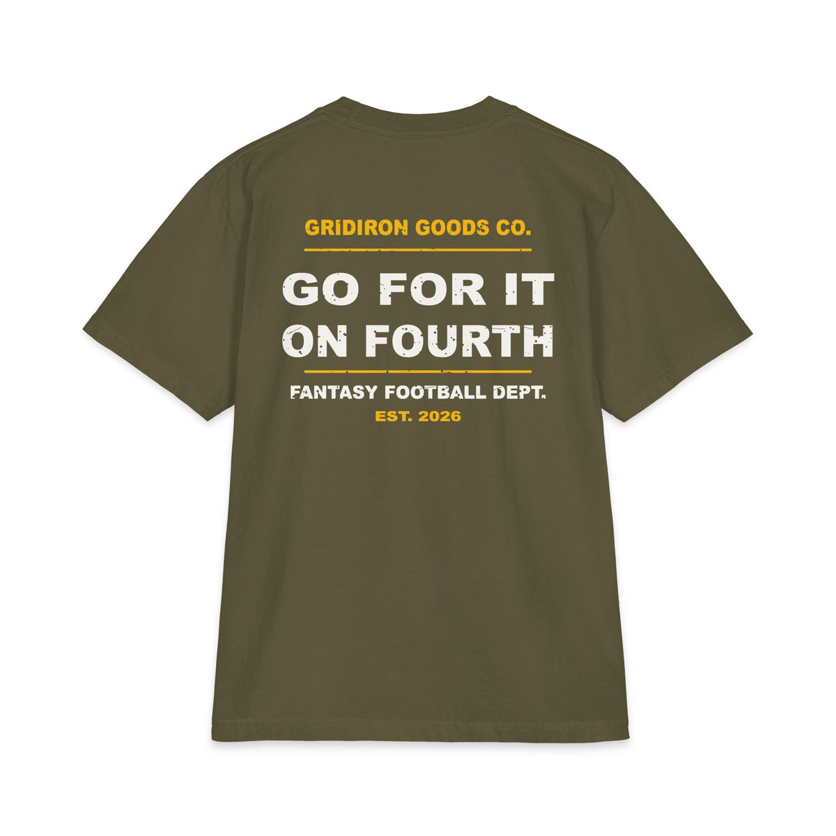 Dad Voice, Fourth Down Edition Max Heavyweight Oversized Tee