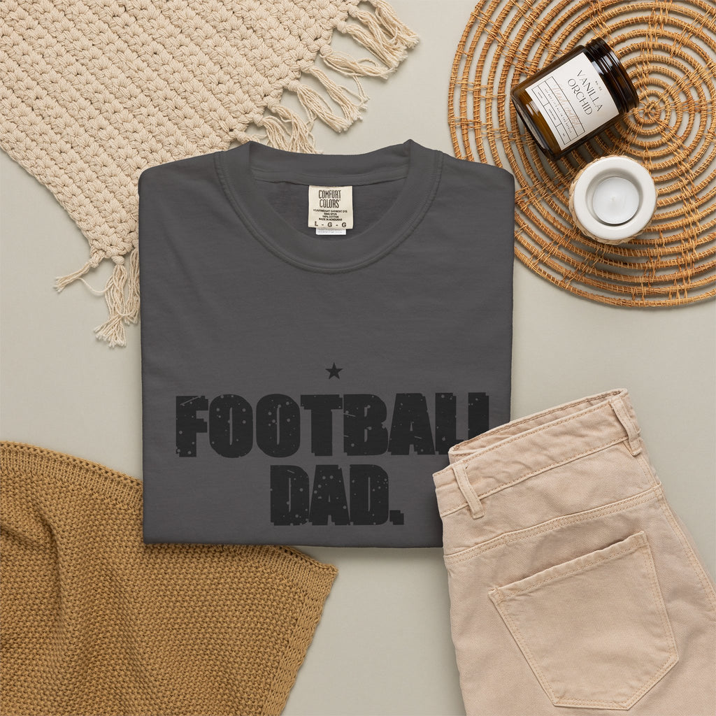 Football Dad. Snack Supervisor. Heavyweight Garment-Dyed Tee