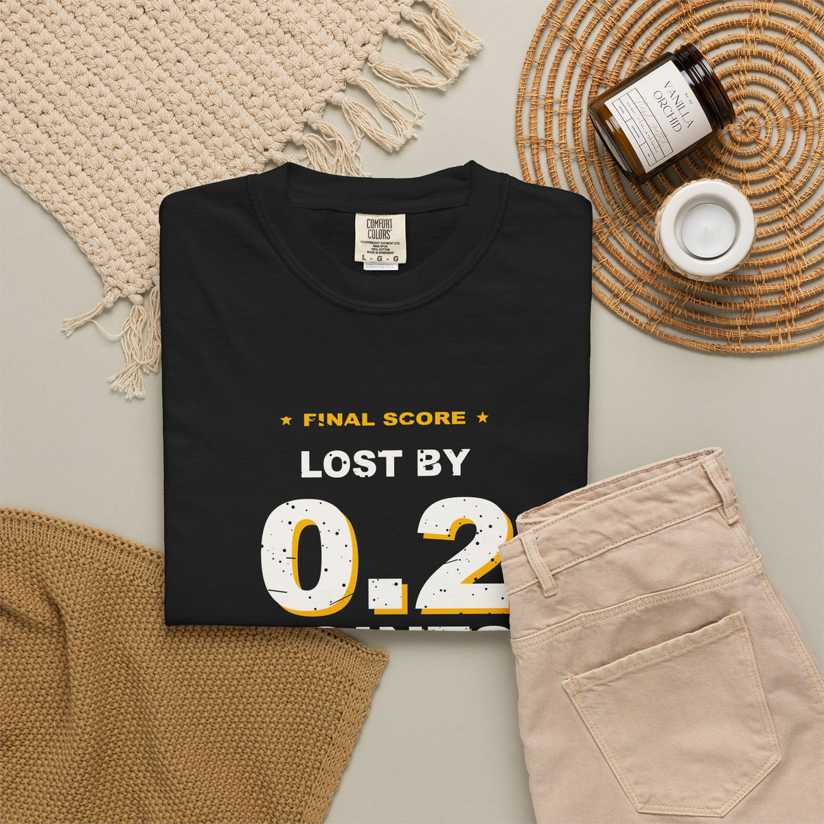 0.2 Points. I'm Fine. Heavyweight Garment-Dyed Tee