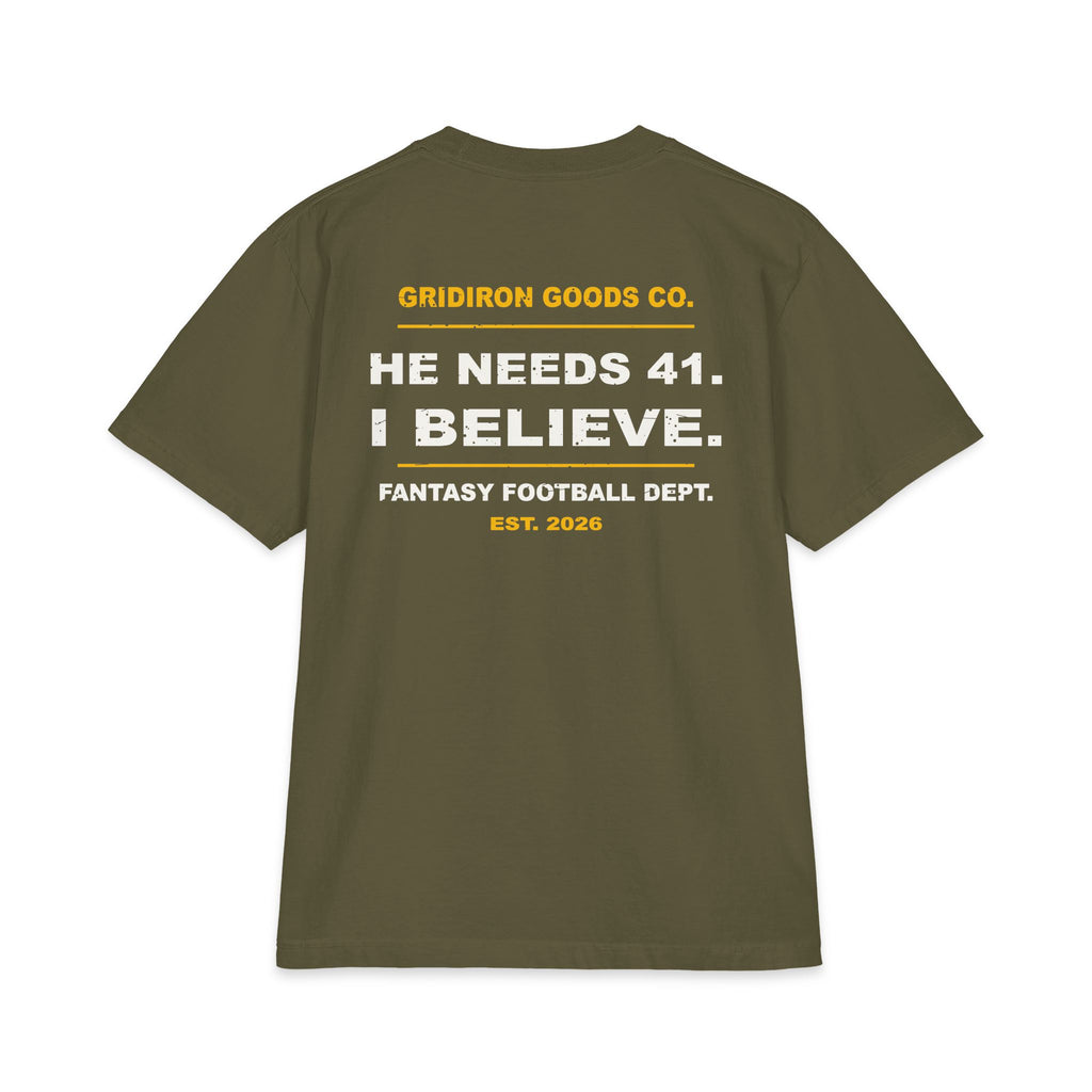 Down 40 With One Guy Left Max Heavyweight Oversized Tee