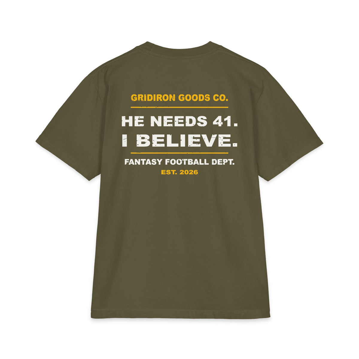 Down 40 With One Guy Left Max Heavyweight Oversized Tee