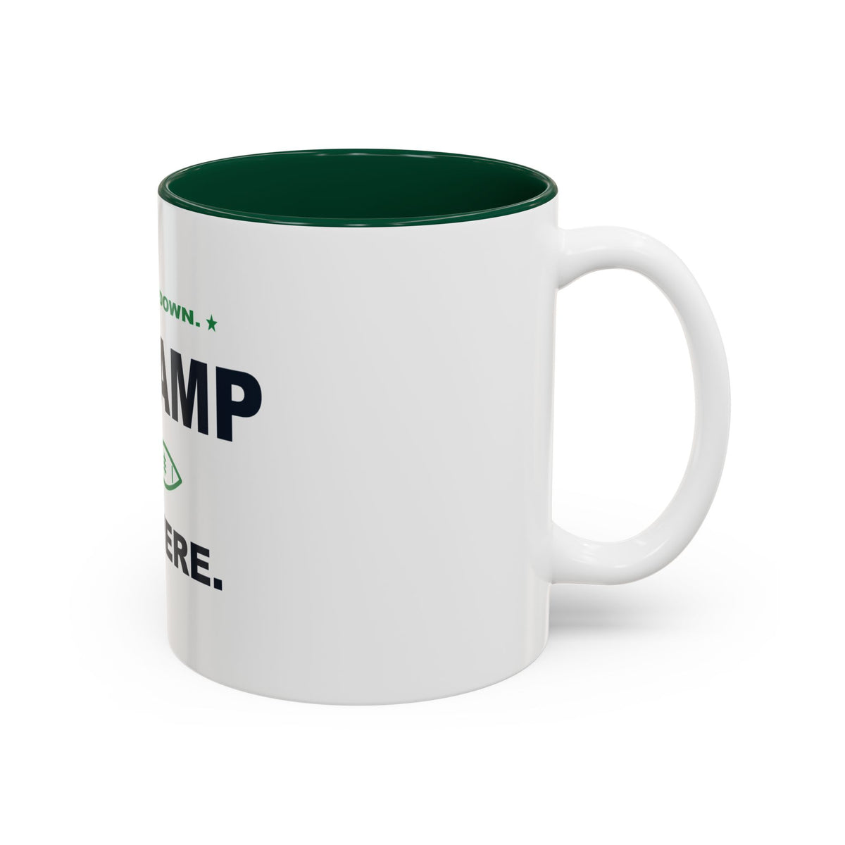 Bow Down. Champ Is Here. Two-Tone Mug