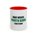 Dad Voice, Fourth Down Edition Two-Tone Mug