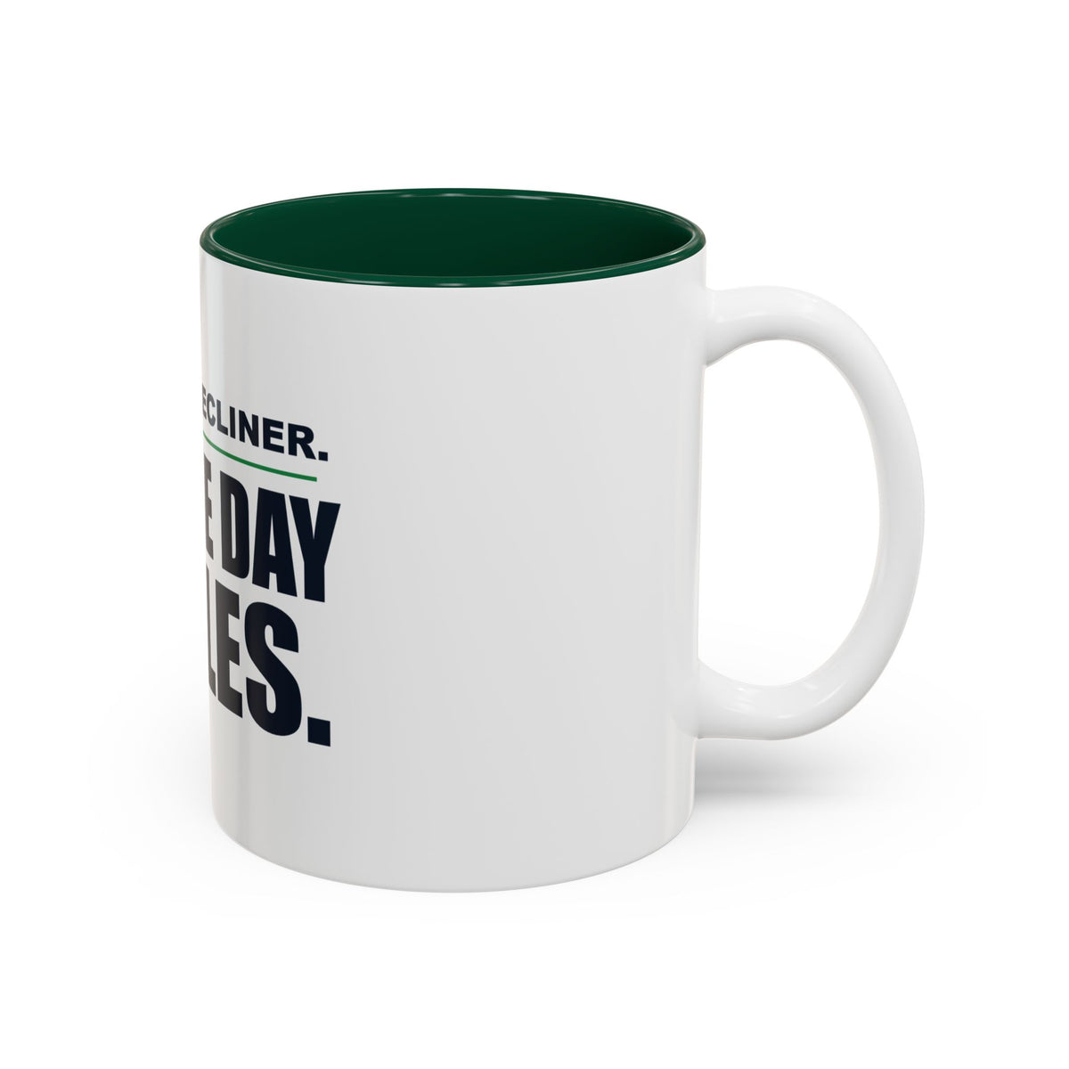 Dad's Recliner. Game Day Rules. Two-Tone Mug