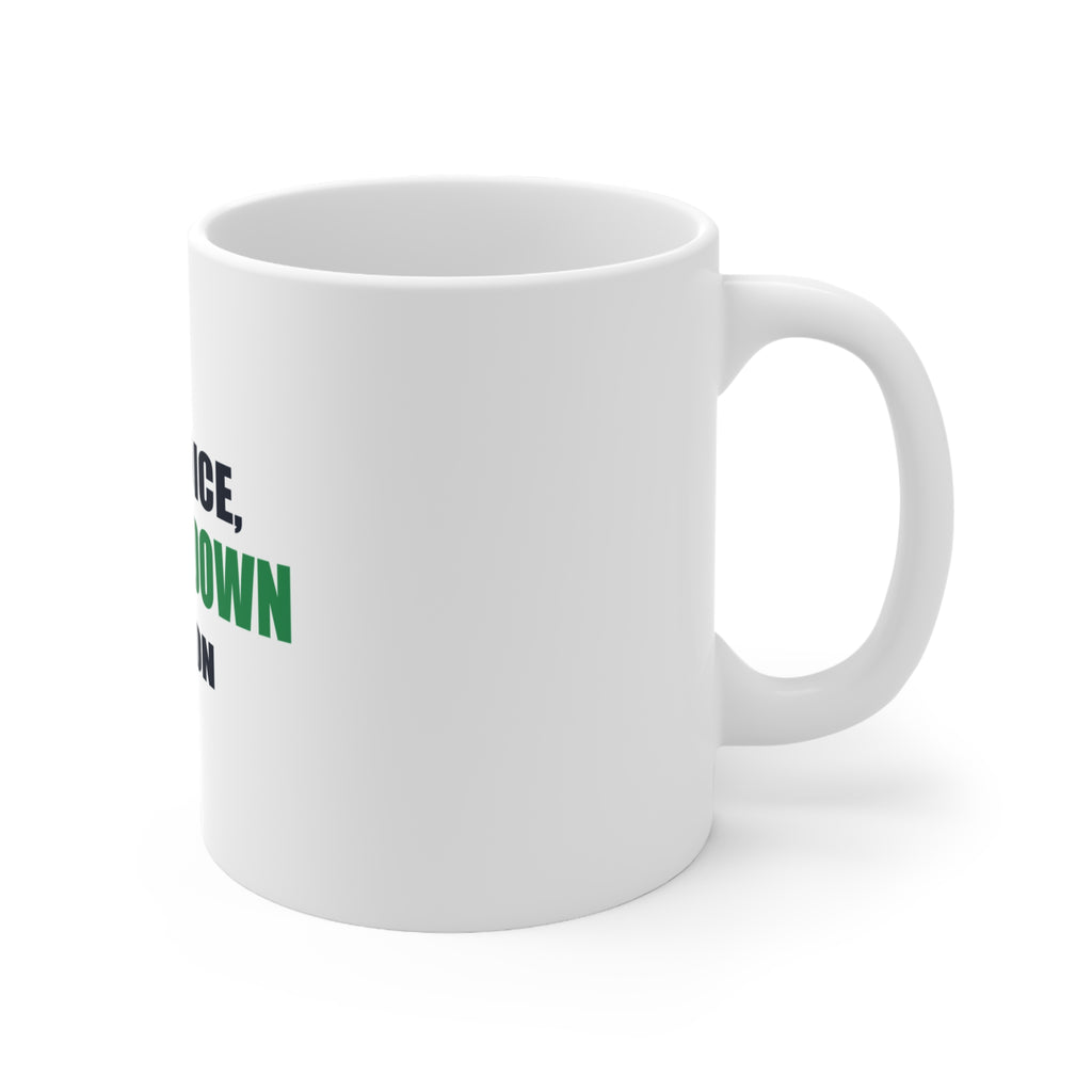 Dad Voice, Fourth Down Edition White Mug