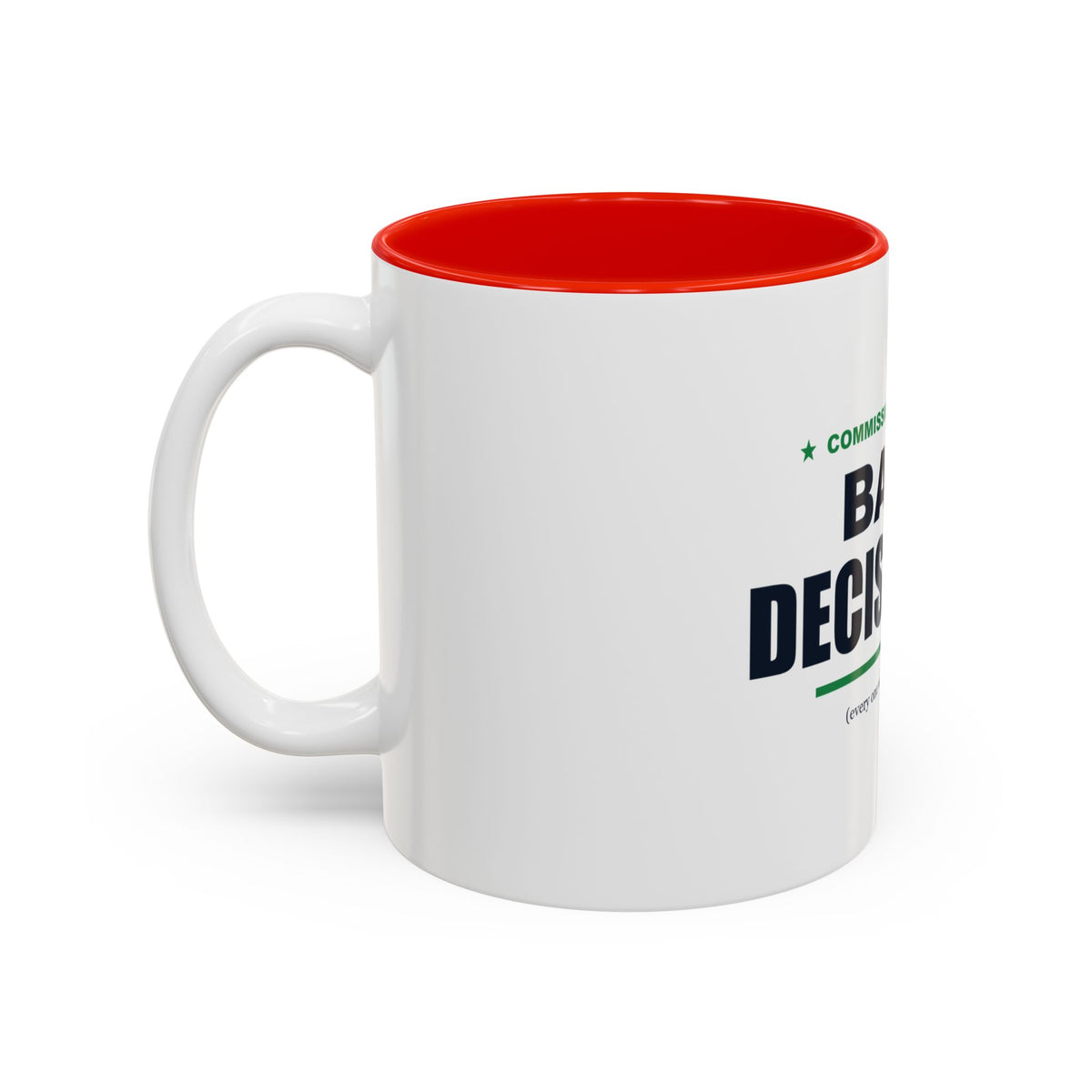 Commissioner Of Bad Decisions Two-Tone Mug