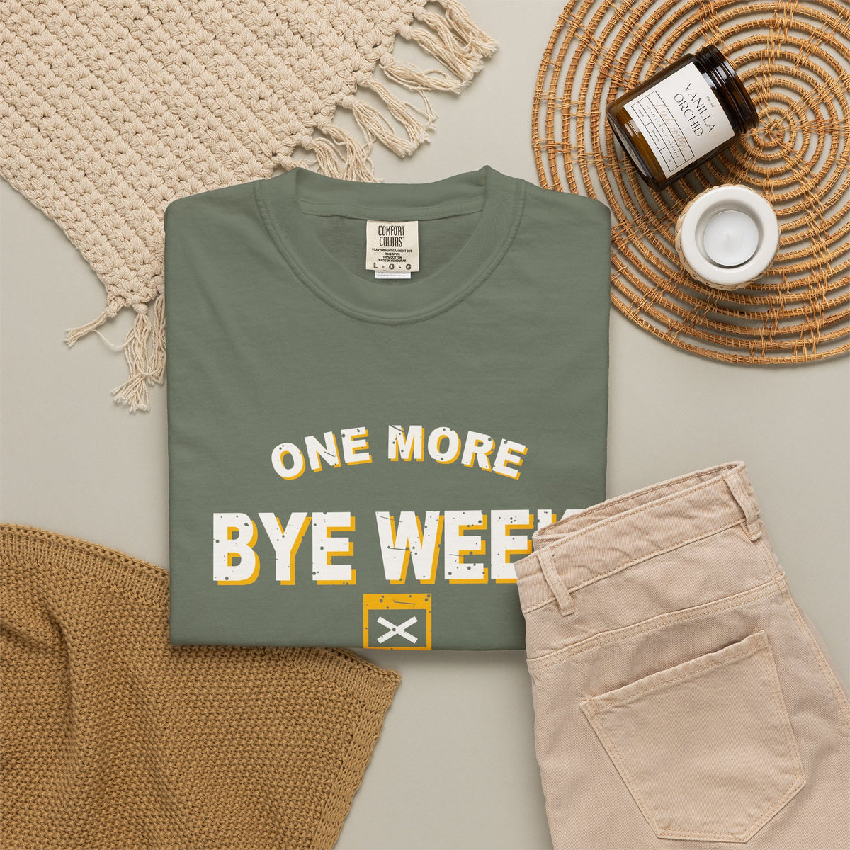 One More Bye Week And I'm Quitting Heavyweight Garment-Dyed Tee