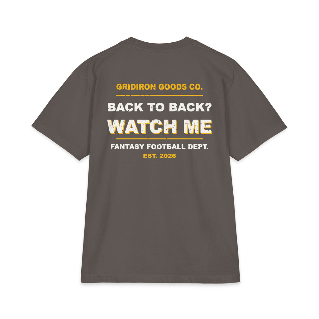 League Champ. Ask Me How. Max Heavyweight Oversized Tee