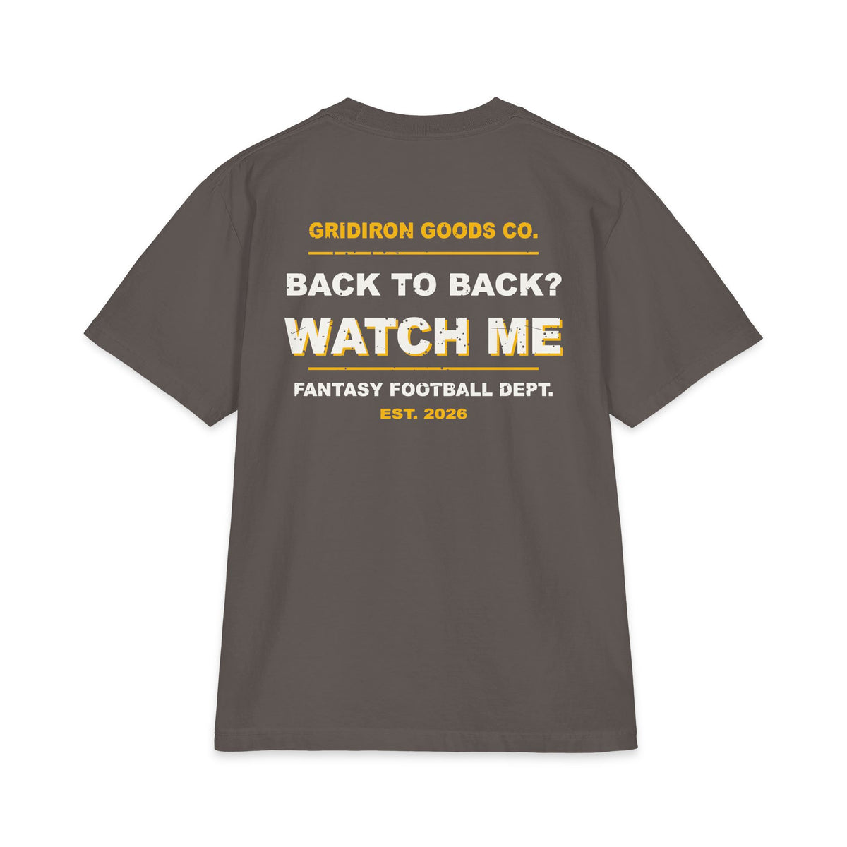 League Champ. Ask Me How. Max Heavyweight Oversized Tee