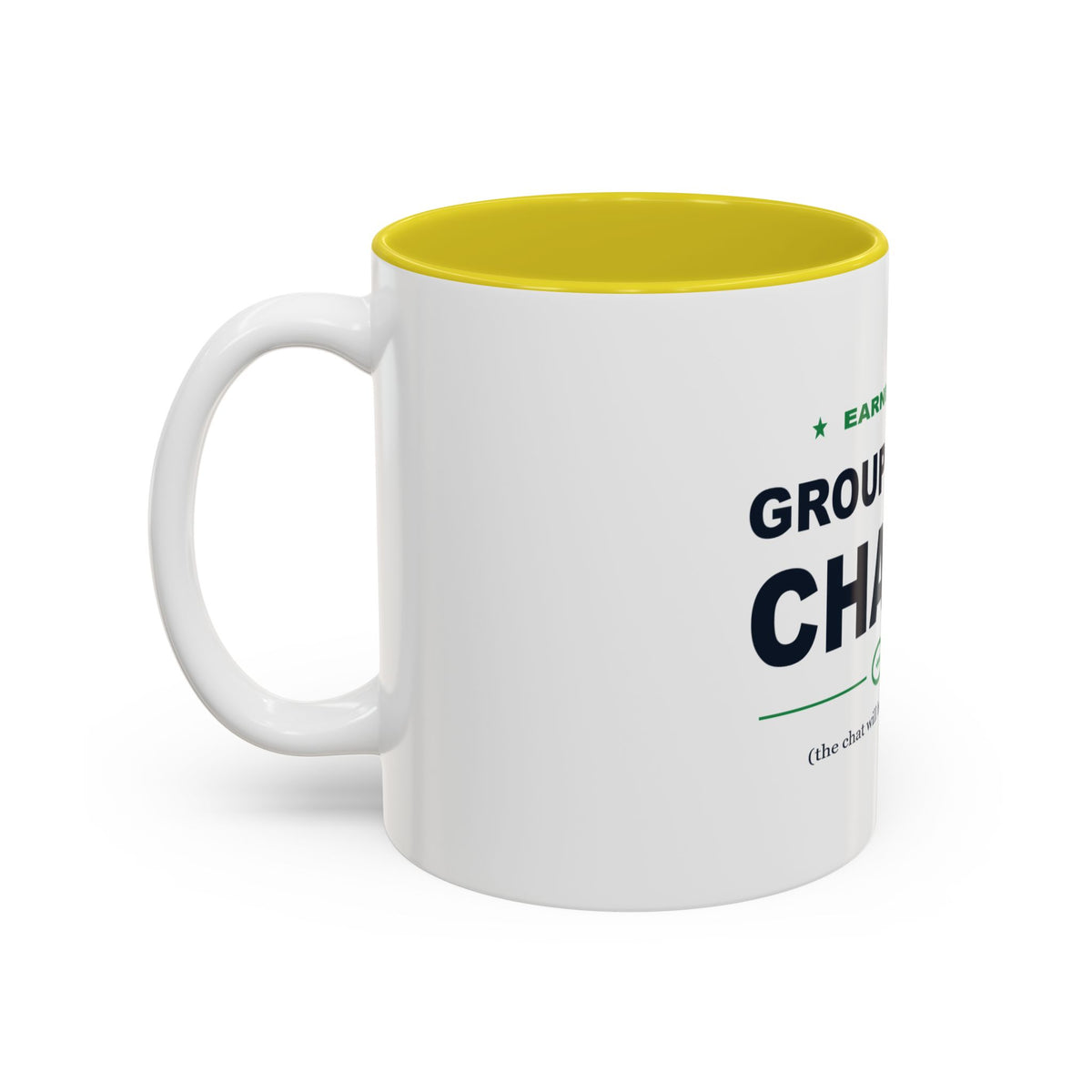 Group Chat Champ Two-Tone Mug