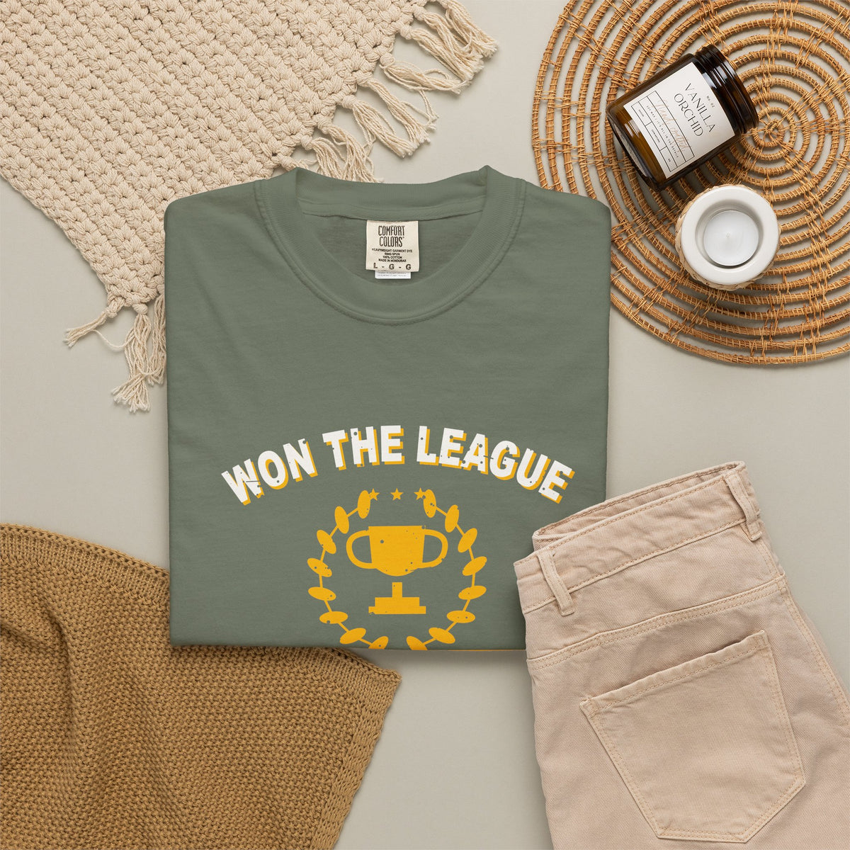 Won The League. Lost My Marriage. Heavyweight Garment-Dyed Tee