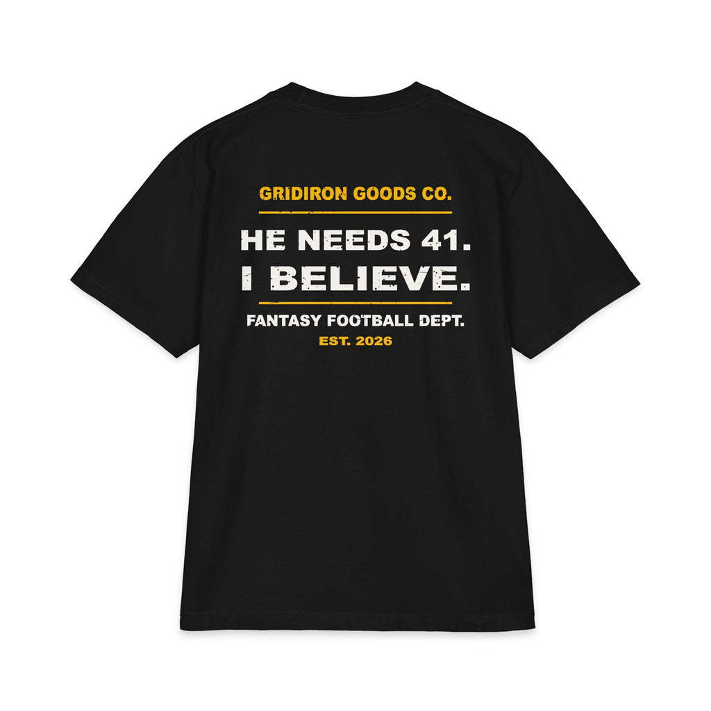 Down 40 With One Guy Left Max Heavyweight Oversized Tee