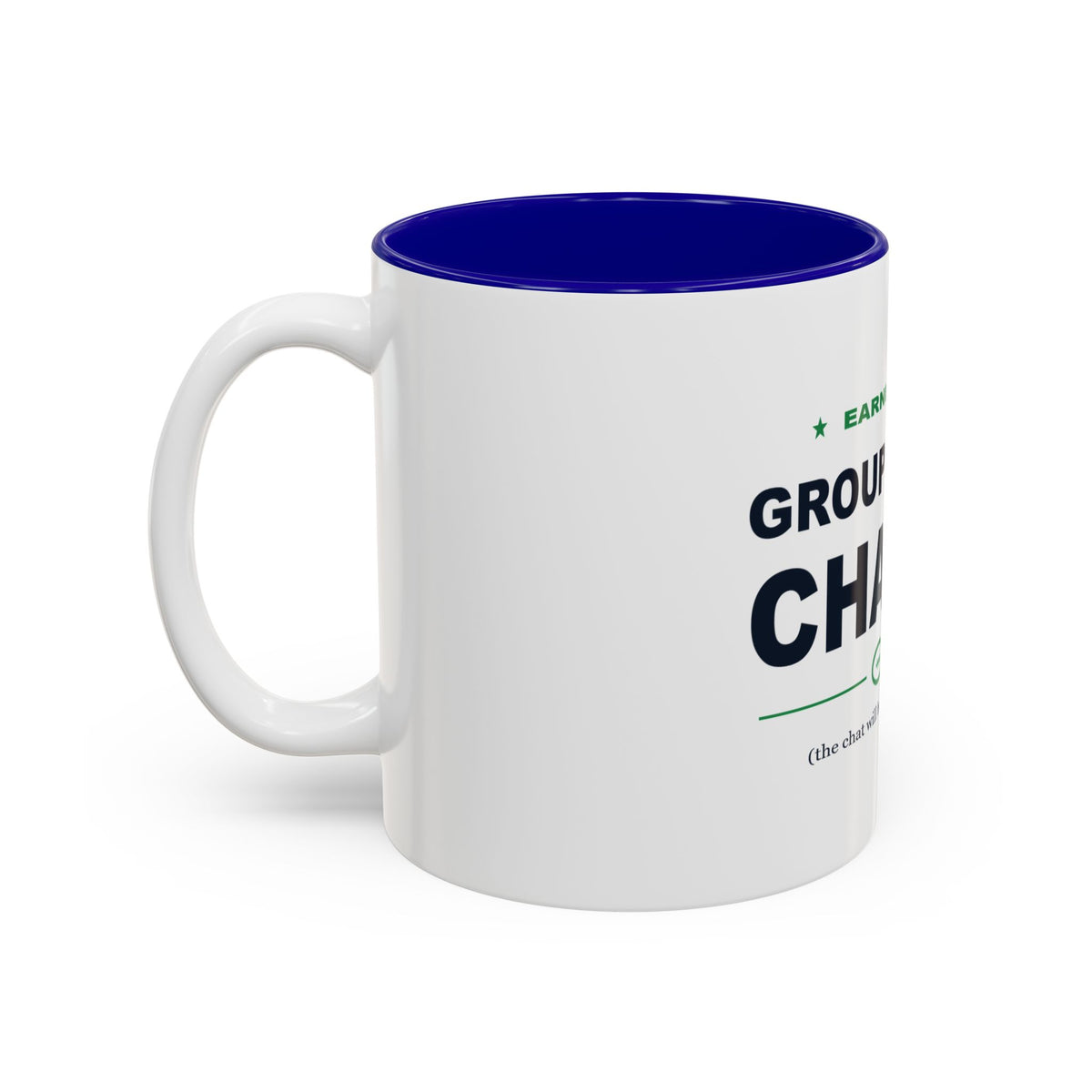 Group Chat Champ Two-Tone Mug