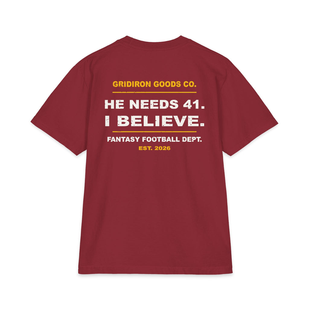 Down 40 With One Guy Left Max Heavyweight Oversized Tee