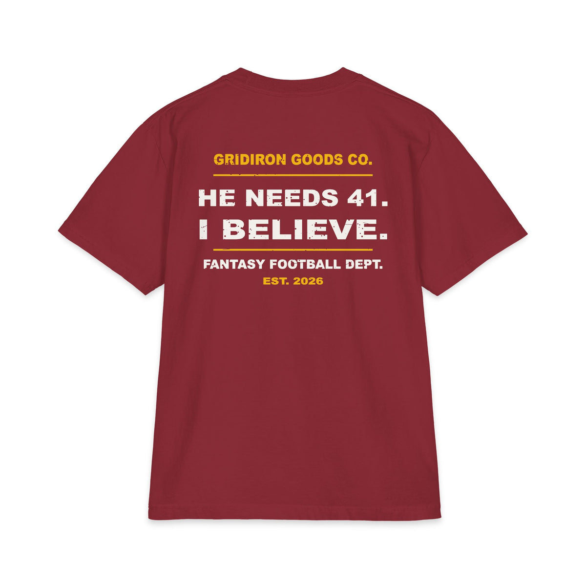 Down 40 With One Guy Left Max Heavyweight Oversized Tee