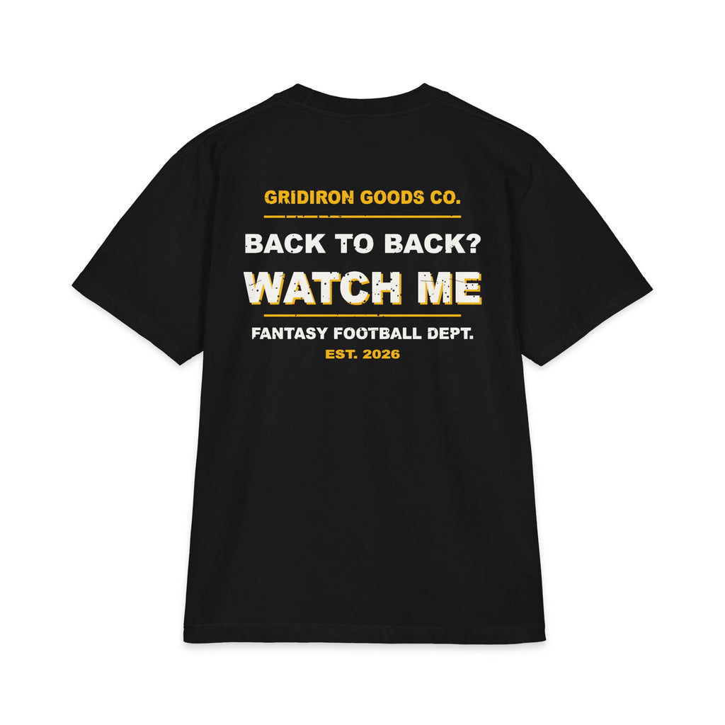 League Champ. Ask Me How. Max Heavyweight Oversized Tee