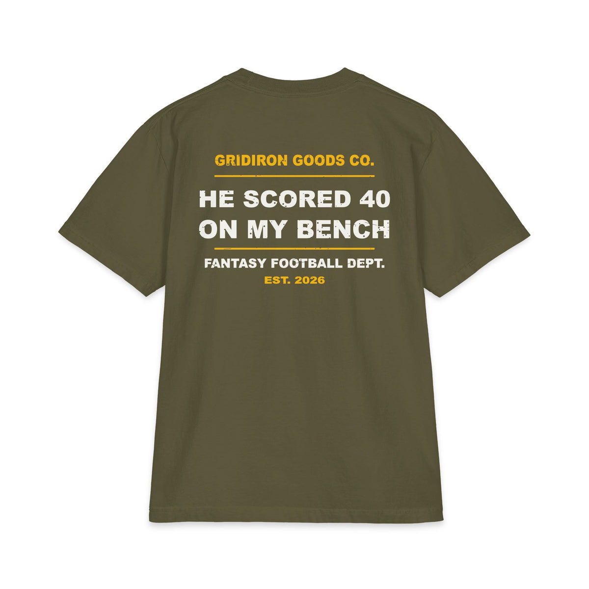 Benched The Wrong Guy Again Max Heavyweight Oversized Tee